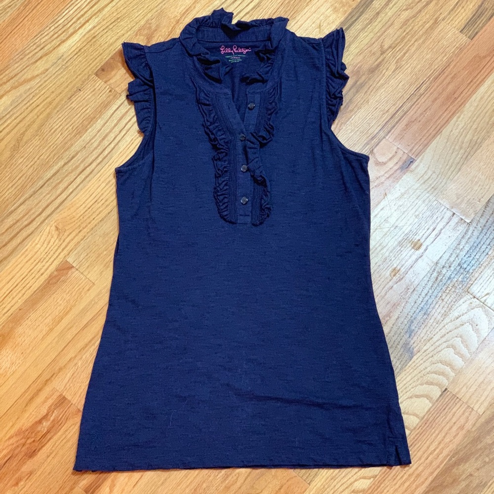 Lilly Pulitzer Witherbee Ruffle Polo